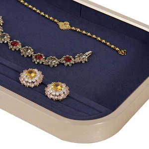 OEM Customized LOGO Creative Stackable Ring Tray Metal Edge Jewelry Display for Ear Rings Necklace <b>Stacking</b> Jewelry <b>Boxes</b> Trays - Product Image 3