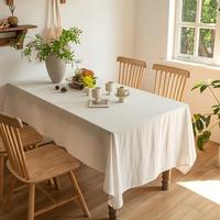 Nappe carrée en polyester froissé, fabriquée à la main en Europe, pour la salle à manger, housse de table domestique, personnalisable, approvisionnement transfrontalier
