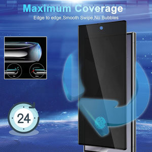 Película de vidrio templado de alta alúmina galvanizada para <span class=keywords><strong>Samsung</strong></span> S25 Ultra 9H Dureza Desbloqueo de huellas dactilares Protector DE PANTALLA DE PRIVACIDAD - Product Image 4
