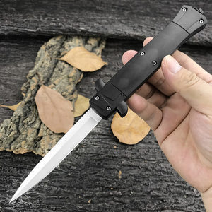 มีดพกพา EDC สำหรับกิจกรรมกลางแจ้ง DIY OEM อุปกรณ์ช่วยชีวิตสำหรับปีนเขา ด้ามจับพลาสติก ABS สำหรับตั้งแคมป์ พกพาสะดวก ใช้ได้ทุกวัน ใบมีดเหล็ก 440C - Product Image 1