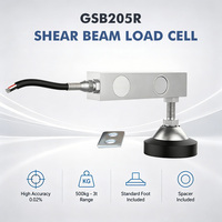 Sensor de Peso GSB205R, Celda de Carga de 300 kg, 500 kg, 1T, 2T, 3T, 5T para Montacargas, Plataforma, Báscula de Piso