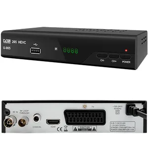 Set Top Box Digital Dvb-t2 pemasok Full HD FTA DVB T2 H.265 STB kotak TV dekoder Tv terestrial