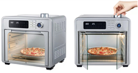 Four à micro-ondes intelligent en acier inoxydable 15L 24L 25L 30L 28L avec friteuse à air, grille-pain électrique et rôtissoire numérique