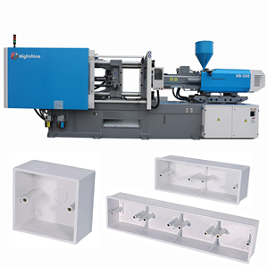 Highshine 350 ton injection Molding machine make electrical switch cable junction box plastic switch and socket box