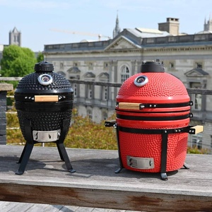 เตาบาร์บีคิวเซรามิก Kamado TOPQ ขนาด 13 นิ้ว แบบพกพาสำหรับใช้กลางแจ้ง พร้อมระบบควบคุมอุณหภูมิด้วยปุ่มหมุนเคลือบพอร์ซเลน และช่องระบายอากาศ - Product Image 6
