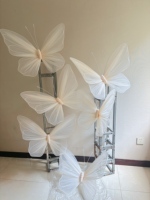 Grande fleur de papillon géante unique pour la décoration intérieure, les événements, les fêtes, les arrangements de mariage, les vitrines