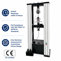 Machine d'essai universelle 10T 100kN pour le caoutchouc et le métal, équipement d'essai de traction, de compression et de flexion
