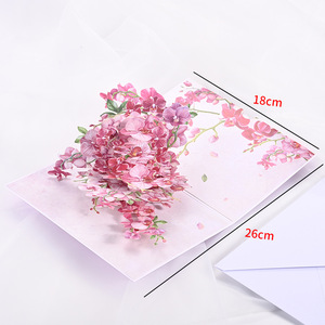Tarjeta de Felicitación 3D Pop-up para el Día de la Madre, la Mejor Mamá del Mundo, Ramo de Flores Moradas, Disponible en Stock - Product Image 6