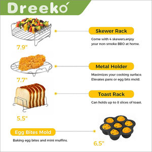 <span class=keywords><strong>Accesorios</strong></span> para <span class=keywords><strong>freidora</strong></span> <span class=keywords><strong>de</strong></span> <span class=keywords><strong>aire</strong></span>, 20 piezas <span class=keywords><strong>Freidora</strong></span> <span class=keywords><strong>de</strong></span> <span class=keywords><strong>aire</strong></span> <span class=keywords><strong>Accesorios</strong></span> para 3.0QT-5.8QT <span class=keywords><strong>COSORI</strong></span> GowisePhillips Ninja Cozyna Freidoras <span class=keywords><strong>de</strong></span> <span class=keywords><strong>aire</strong></span> - Product Image 6