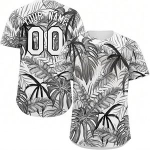 FREE Design Polyester Customization Logo Sportswear Breathable Quick Dry Sublimated Button <b>Down</b> Baseball Jersey - Product Image 1