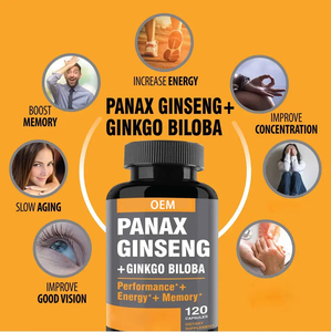 Penjualan langsung dari pabrik OEM pria dan wanita meningkatkan memori & konsentrasi Gingko <span class=keywords><strong>Biloba</strong></span> Panax Ginseng kapsul - Product Image 5