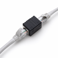 Acoplador RJ45, Conector de Cable de Red Cat5e Cat6, Extensor Ethernet Recto, Acoplador LAN Hembra a Hembra