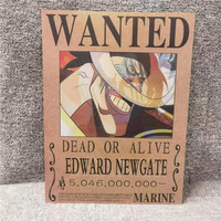 Prêt à Expédier Affiche 3D en Plastique Personnalisé Lenticulaire 3D Flip en Plastique Art Mural Image de Wanted Luffy