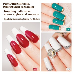 เจลทาเล็บแบบฝรั่งเศสชนิดน้ำยี่ห้อ Cross-border Maynail สีติดทนนาน ปราศจากสาร HEMA และ TMPTA  ชนิดโฟโตโพลิเมอร์ ได้มาตรฐาน EU - Product Image 4