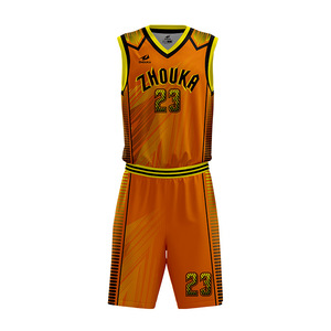 Custom Quick Dry basketball team clothing sublimation printing reversible University basketball shape knitwear - Product Image 5