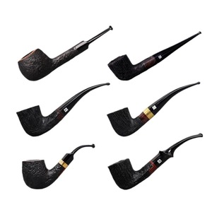 Muxiang Wooden Smoking Pipes Bent Type 9mm Filter Handcrafted Tobacco Pipe - Product Image 5