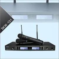 Wireless Microphone Karaoke Profesional Uhf Sistem Wireless (Nirkabel)