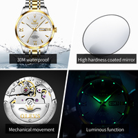 Montre OLEVS 9956 pour homme, montre mécanique de mode, marque de luxe, design rétro, montre-bracelet, cadeau créatif, Relogio Masculino