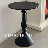 Table basse ronde de style moderne américain en marbre crème pour le salon