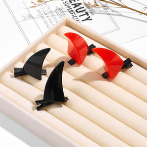 Hiasan kepala tanduk setan Lucu, ikat kepala pesta Halloween, klip rambut Cosplay merah, aksesori rambut tiga dimensi - Product Image 2