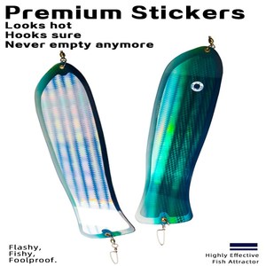 SNEDA - Señuelo de Pesca con Forma de Pez Extra Grande de 32 cm, Cuchilla de Pala Resistente para Pesca de Salmón - Product Image 3