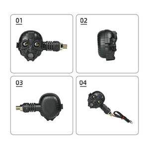 Liuhjg Mặt Nạ Thiết Kế Không Thấm Nước Đèn LED Chỉ Số Màu Vàng + Màu Xanh/Đỏ/Trắng 12V Nhựa Xe Máy Xe Đạp Lần Lượt Tín Hiệu - Product Image 3