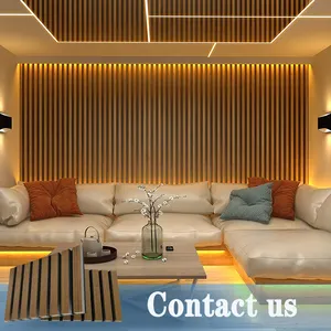 Competitive Price Wooden Slat Wall Panels Ceiling Wood Slat Acoustic Panels Sound Proof Wall Panels