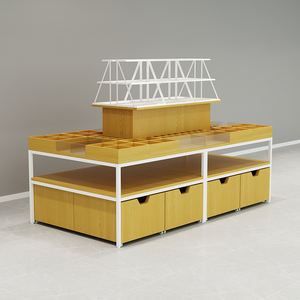 Vitrina de joyería de inspiración antigua y mesa de museo minimalista, vitrina ecológica de madera de hierro con venta directa de fábrica - Product Image 3