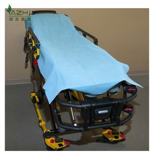 使い捨てスパ用ベッドカバー ストレッチャーシート 使い捨て患者用ベッドシート 不織布 SBPP/PP/PP+PEコーティング/SMS不織布ベッドシート - Product Image 2