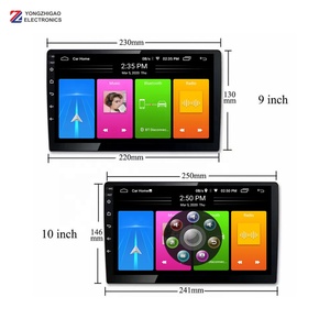 Panel Android 9 Inci Di Dasbor Pemutar Cd Mobil Din Ganda Radio Sterio Mobil 10 Inci 64 4K Pemutar Dvd Mobil