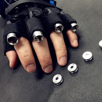 Gants LED Lazer 2 en 1, accessoires de scène professionnels pour rave, couleur de lumière personnalisable, vert, rouge, violet, rayon haute puissance