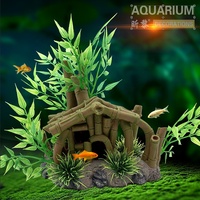 Résine artificielle, décoration aquarium Unique, fait main, de grotte, ornement de réservoir de poissons