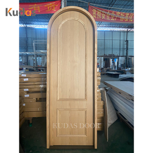 Porta Interna in Legno Su Misura con Top ad Arco, Anta a Filo Muro per Abitazioni - Product Image 3