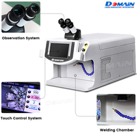 DOMAINLASER Bijoux Mini Machine à souder au laser Mquina Dental Para Laboratorio Gold Sliver QCW Micro Spot Laser Welder