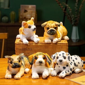Toptan Kawaii dolması köpek oyuncak küçük yumuşak Plushies köpek dolması hayvan Pug Bulldog Schnauzer Husky peluş köpek oyuncaklar - Product Image 1