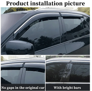 Accessoires d'extérieur de voiture Déflecteur de pluie <span class=keywords><strong>Bande</strong></span> décorative noire commune Convient pour Toyota RAV4 2020 <span class=keywords><strong>Pare</strong></span>-<span class=keywords><strong>soleil</strong></span> de fenêtre latérale - Product Image 2