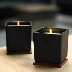 Wholesale Luxury Unique Empty <strong>square</strong> <strong>Candle</strong> Jar 120ml 210ml 500ml <strong>square</strong> Glass <strong>Candle</strong> Jar for <strong>Candle</strong> Making - Product Image 2