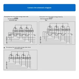 Chint ba pha bốn dây 380V cơ khí năng lượng mét DT862-4 100A sử dụng công nghiệp - Product Image 5