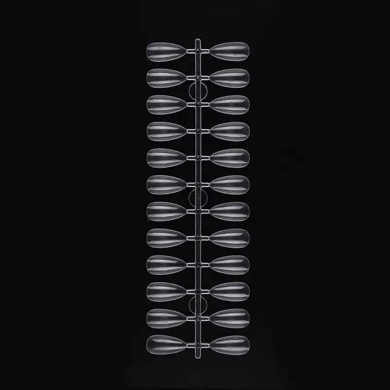 2 डिजाइन अंडाकार कटार आकार पूर्ण कवर झूठी कृत्रिम नाखून युक्तियाँ कला उपकरण बादाम कील टिप्स