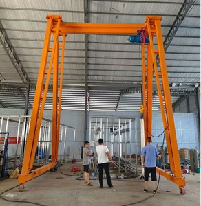 Grue à portique mobile et portable pour chantier, atelier extérieur, petite grue à portique électrique réglable en hauteur - Product Image 6