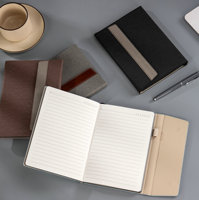 Bloc-notes en simili cuir A5, agenda de bureau, pages épaisses, cadeau, logo personnalisé, carnet de notes de qualité supérieure