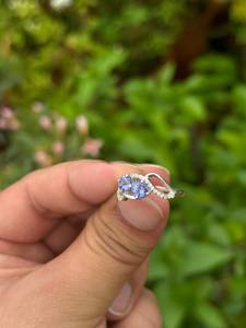 Anillo de Plata de Ley con Tanzanita Natural de Alta Calidad - Anillo de Joyería Hecho a Mano con Detalles en Circonita Cúbica, Colección a Precio de Mayoreo - Product Image 4