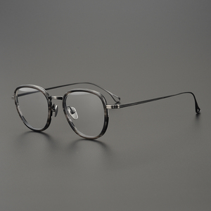 Kính Mắt Tròn Chất Lượng Cao Gọng Kính Titanium Gọng Kính Quang Học Dành Cho Nam Và Nữ Doanh Nhân - Product Image 5