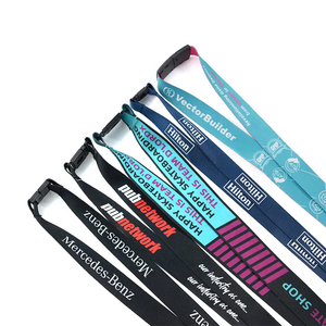 Tali Lanyard Poliester yang Dapat Disesuaikan dengan Pengait, Tali Personal dengan Logo - Product Image 2