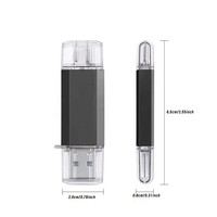 Clé USB OTG Type C avec logo personnalisé, 2 Go, 4 Go, 8 Go, 16 Go, 32 Go, 64 Go, 128 Go, USB 2.0, haute vitesse, double lecteur, vente en gros, cadeau