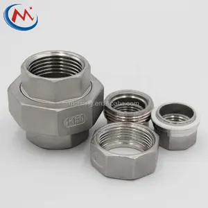 stainless steel pipe fitting SS304/316/316L steel pipe flanges Fittings Nipples 1/8"-4" 150LB NPT BSP THREADED FITTINGS
