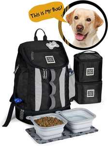 Transporteur pour petit chien en PET, sac pour chat, porte-animaux pour petits chiens Transporteur pour chat souple Bols pour chien de <span class=keywords><strong>voyage</strong></span> Stockage des aliments - Product Image 2