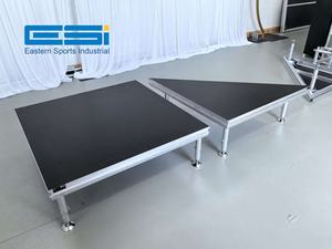 Plataforma de escenario ESI GT de alta estabilidad de aluminio portátil de configuración rápida para conciertos, exposiciones, festivales, pantallas de armazón, producto - Product Image 2