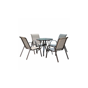 jardín restaurante mesa cuadrada 4 plazas Mesa mesa de jardín de mesa terraza 5 piezas conjunto de jardín - Product Image 4
