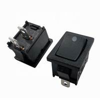 6A250V/10A125V interrupteur à bascule 2Pin interrupteur de panneau PA66 matériau interrupteur à bascule carré fonction marche-arrêt